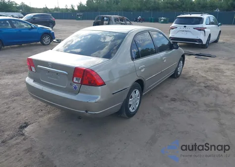 2003 Honda Civic Lx из США, поврежденный, VIN 2HGES16563H620071